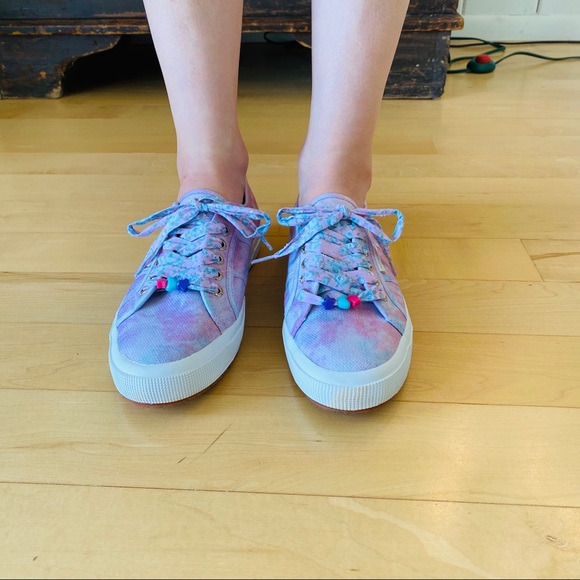 ♥️ LoveShackFancy ♥️ Superga Pastel Multi Sneakers - Picture 3 of 13